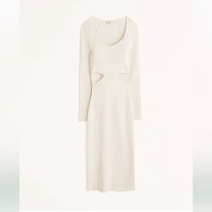 Abercrombie Long-Sleeve Cutout Midi Sweater Dress